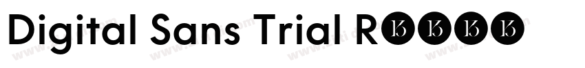 Digital Sans Trial R字体转换